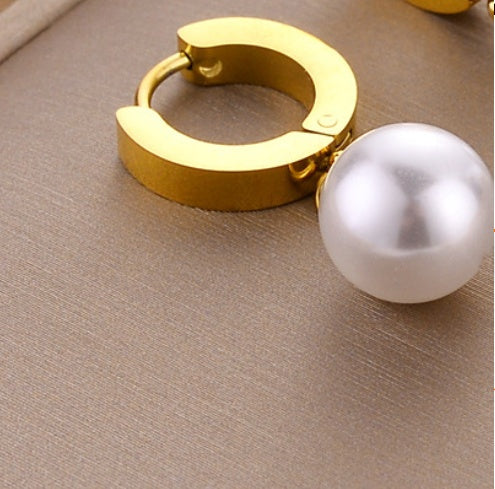 Earrings With White Bead ,Only Self-pickup Is Supported, And The Displayed Prices Are All Self-pickup Prices